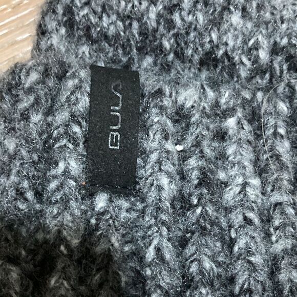 Bula Natalie wool blend beanie with velvet lining, and Fur pom - Picture 3 of 6